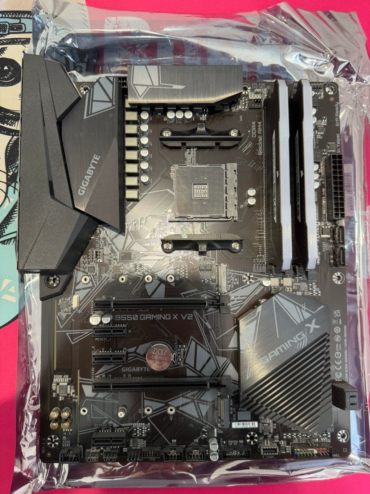 Am4 gigabyte, Computers en Software, Moederborden, Ophalen of Verzenden, Gebruikt, AMD, DDR4