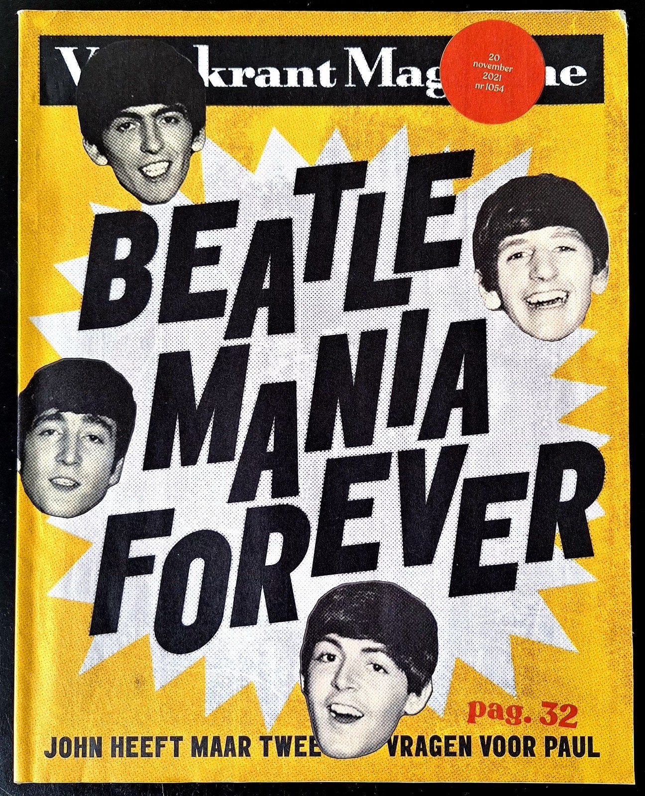 MAGAZINE/VOLKSKRANT  Beatle Mania Forever, Boeken, Ophalen of Verzenden, Gelezen, Muziek, Film of Tv