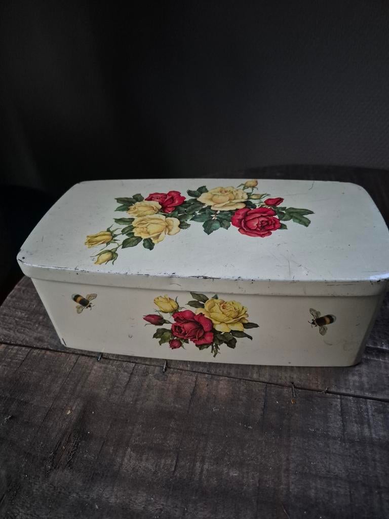Ira blik met bloemen, Ophalen of Verzenden, Gebruikt, Overige