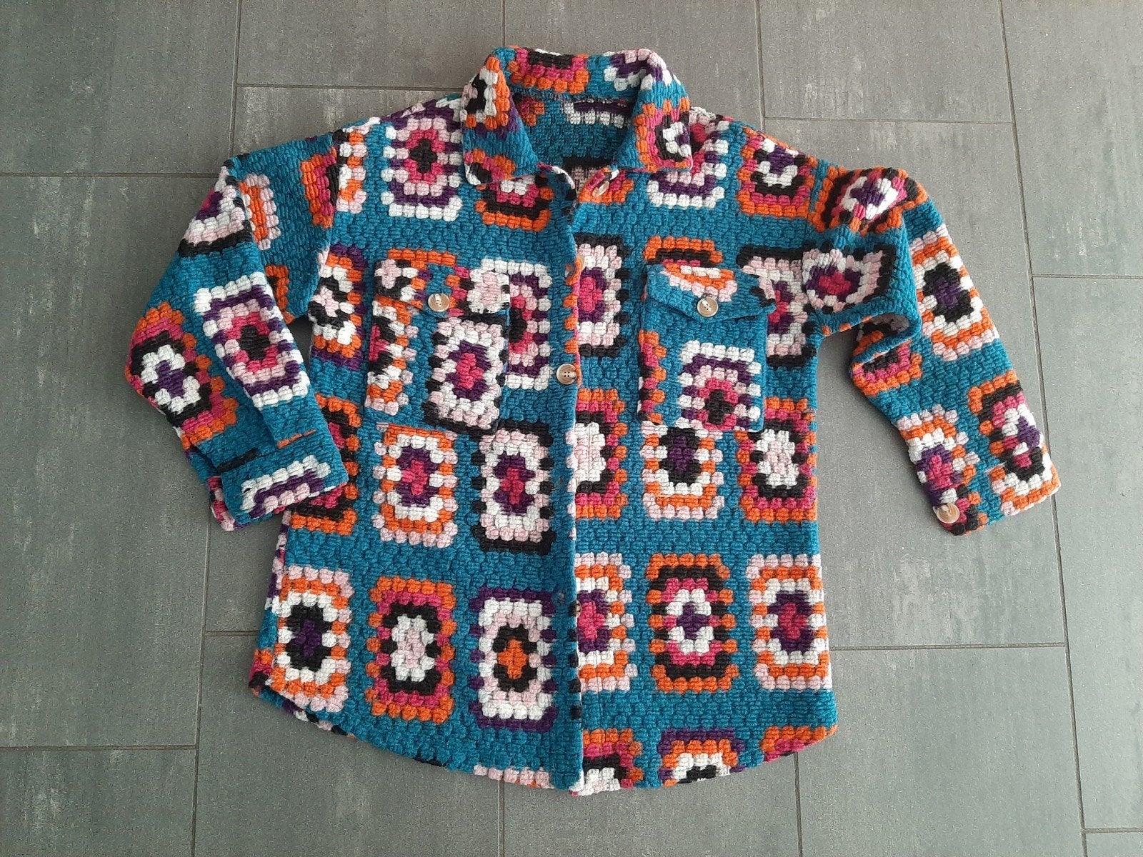 als nieuw.... retro vest/jasje mt 38-40 Vintage, Vintage, Ophalen of Verzenden, Zo goed als nieuw, Maat 38/40 (M)