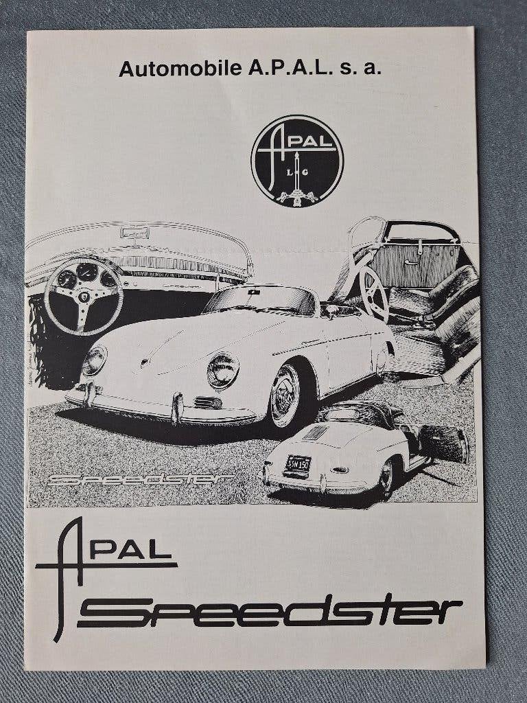 Brochure APAL SPEEDSTER - Belgie, Verzenden, Gelezen, Overige merken