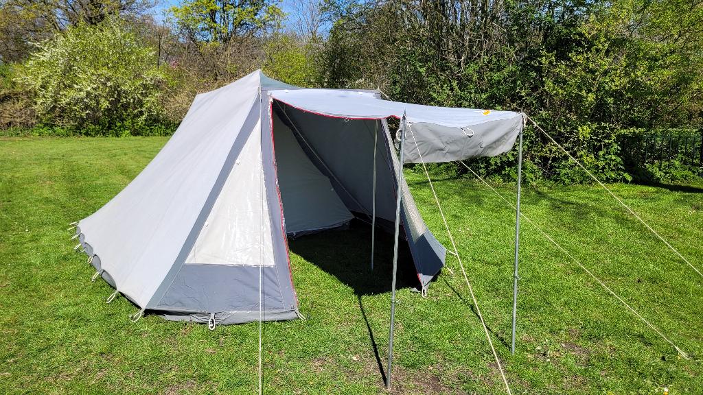 De Wit Tent / Alaska Super 4, Caravans en Kamperen, Tenten, Ophalen, Gebruikt, Tot en met 4