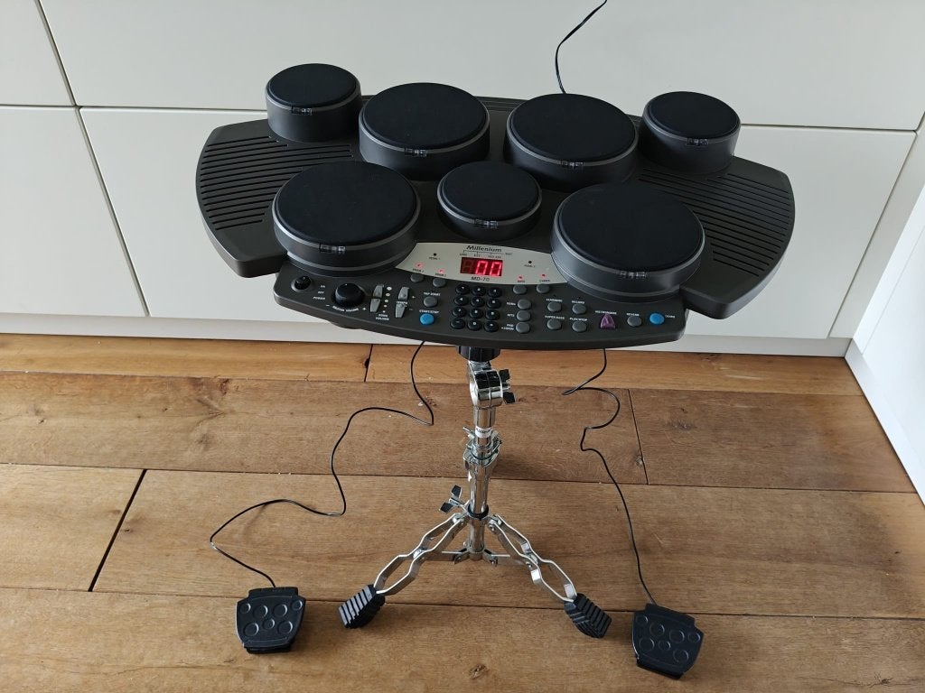 Millenium MD-70 Digital Drumstel Compleet + Statief & Doos, Ophalen of Verzenden, Zo goed als nieuw, Overige merken, Elektronisch