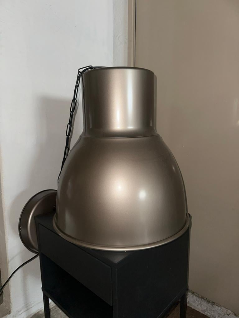 2x IKEA Hektar hanglamp (groot) - Champagnekleurig, Ophalen, Gebruikt