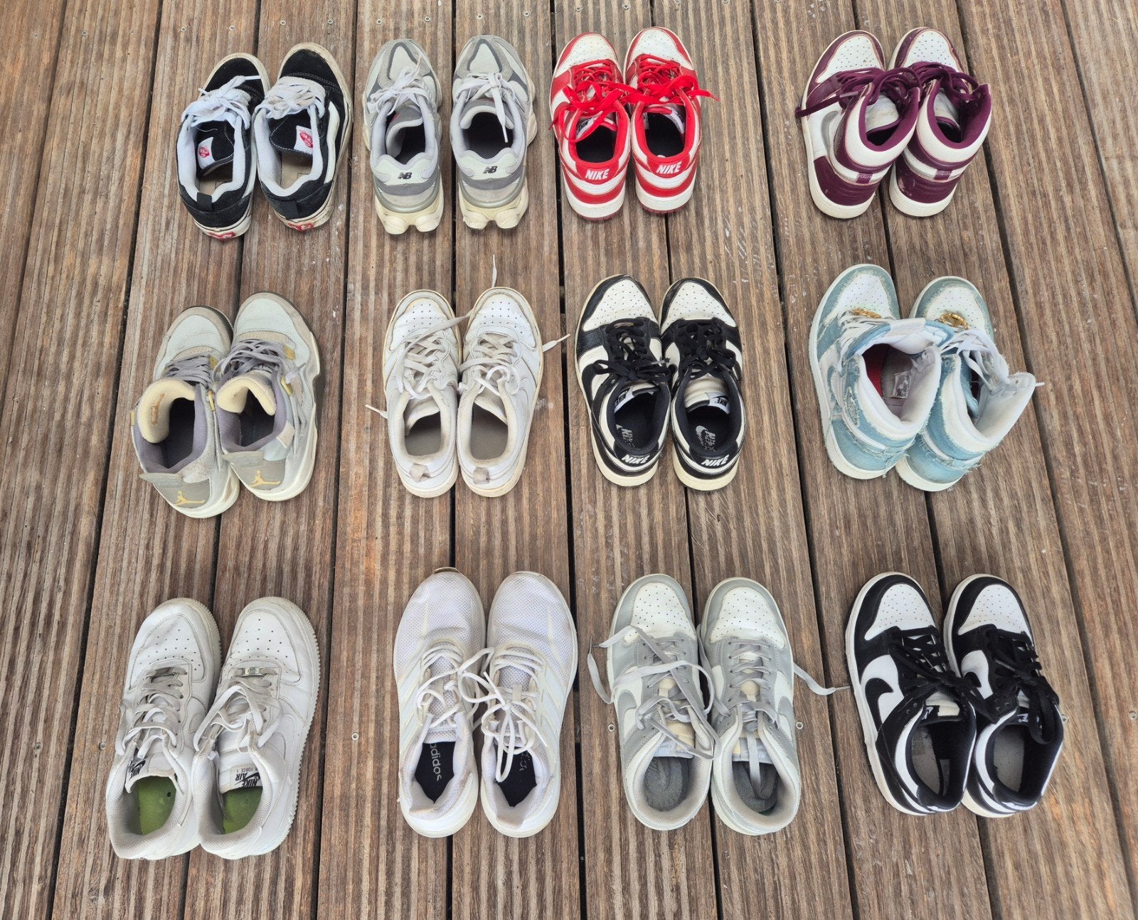 Diverse sneakers. Nike, Vans, New Balance, adidas, Ophalen, Sneakers of Gympen, Gedragen, Overige kleuren