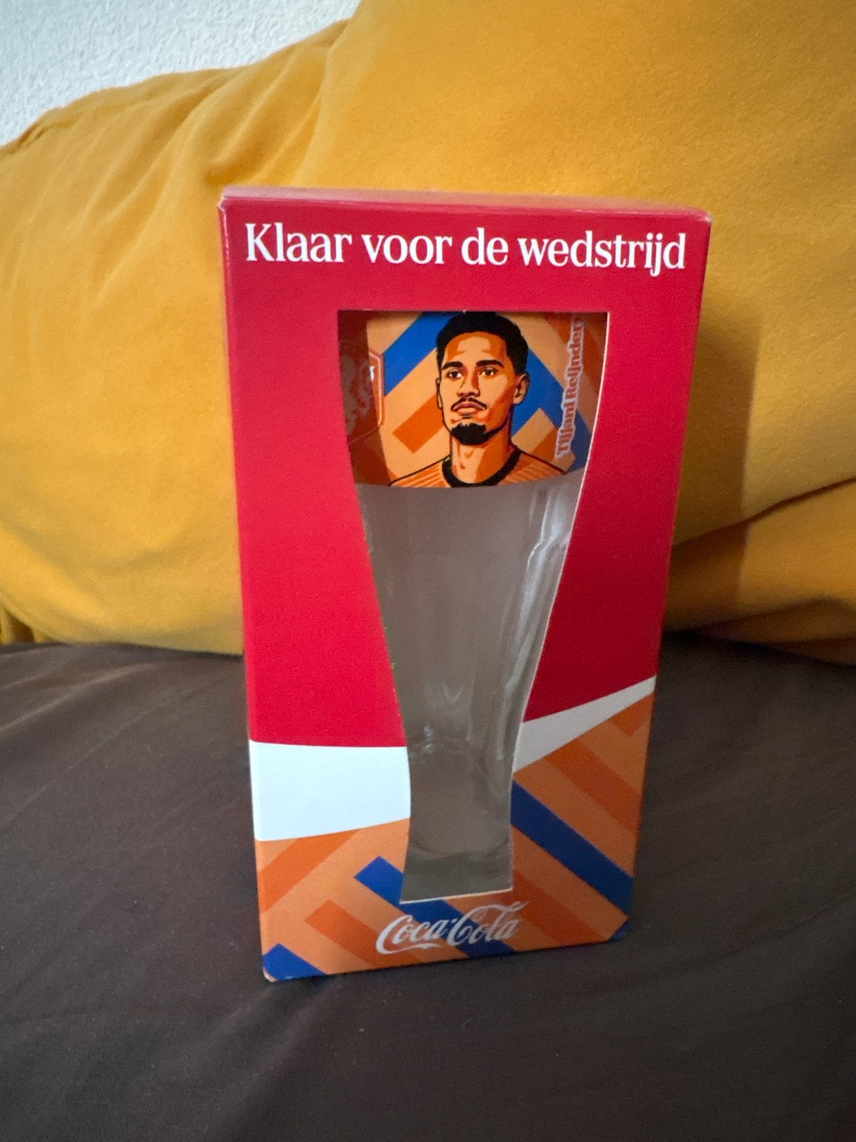 Coca-Cola glas Tijjani Reijnders - Klaar voor de wedstrijd, Ophalen, Nieuw, Meerkleurig, Overige merken