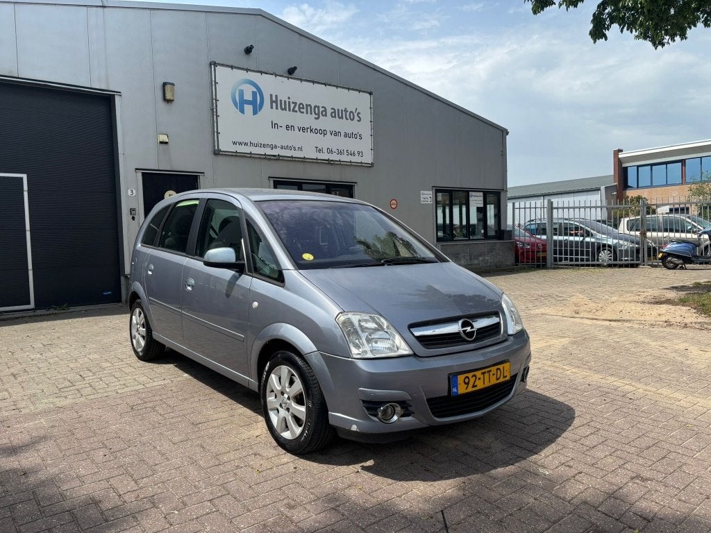Opel Meriva 1.6-16V Cosmo| CLIMA| APK:21-05-2027! (bj 2007), Auto's, Opel, Gebruikt, Zwart, 4 cilinders, Automatische klimaatregeling