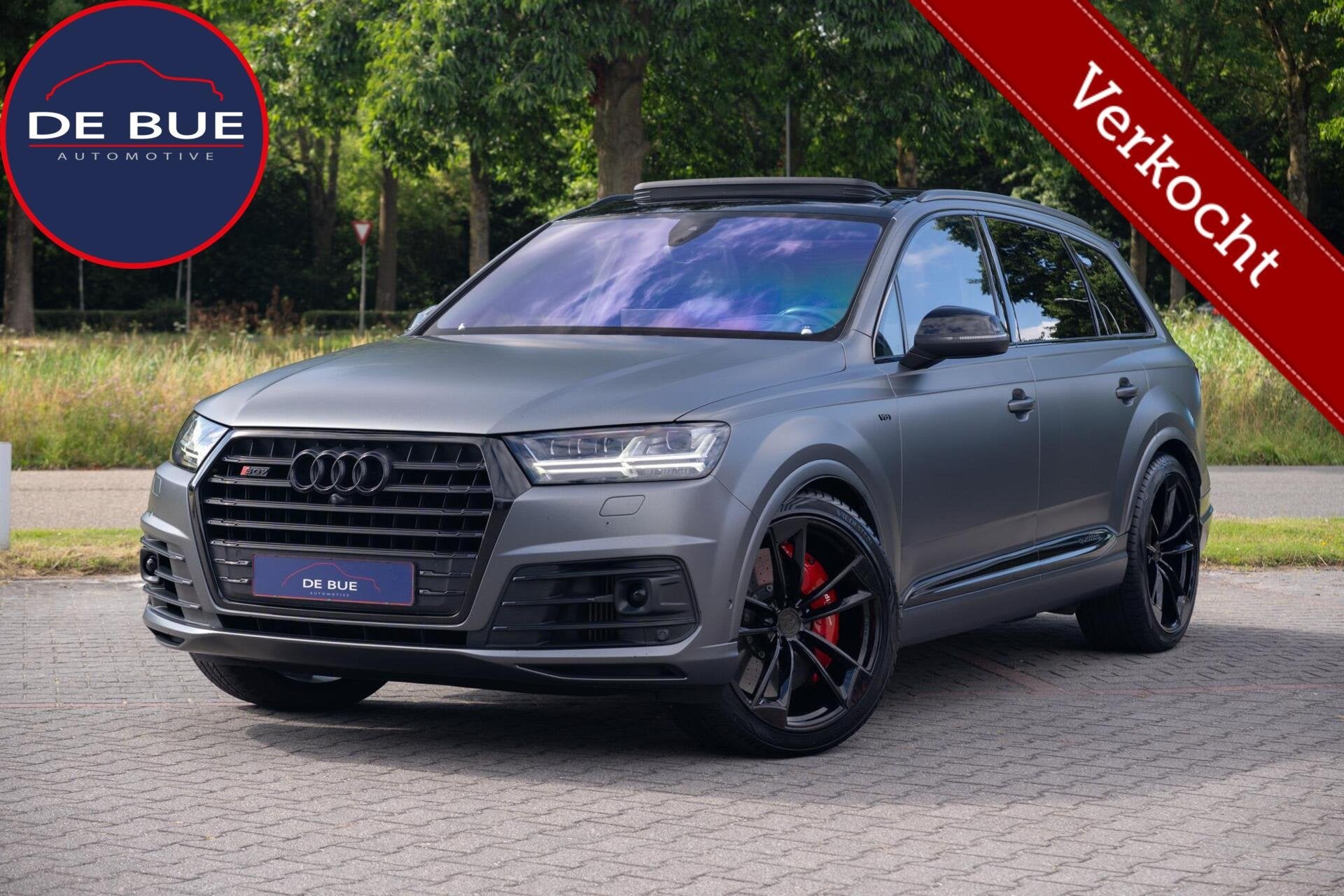 Audi SQ7 4.0 V8 TDI SQ7 Quattro|Grijs Kenteken|Keramisch|Ban, Dealer onderhouden, 435 pk, Gebruikt, Automatische klimaatregeling