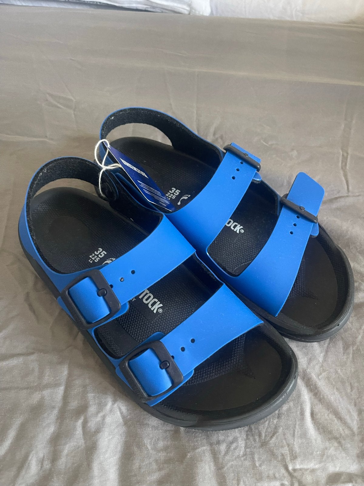 Nieuwe Birkenstock EVA sandalen - Blauw, maat 35, Ophalen, Nieuw