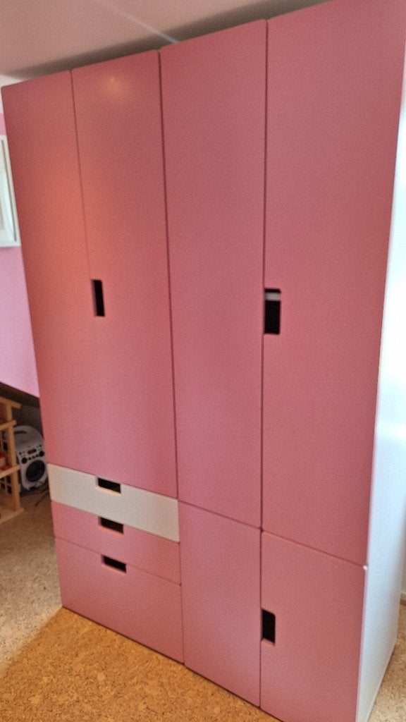 Stuva kasten Ikea, 2 stuks, roze en wit 192 hoog, Ophalen, Gebruikt, 50 tot 70 cm, 105 cm of meer