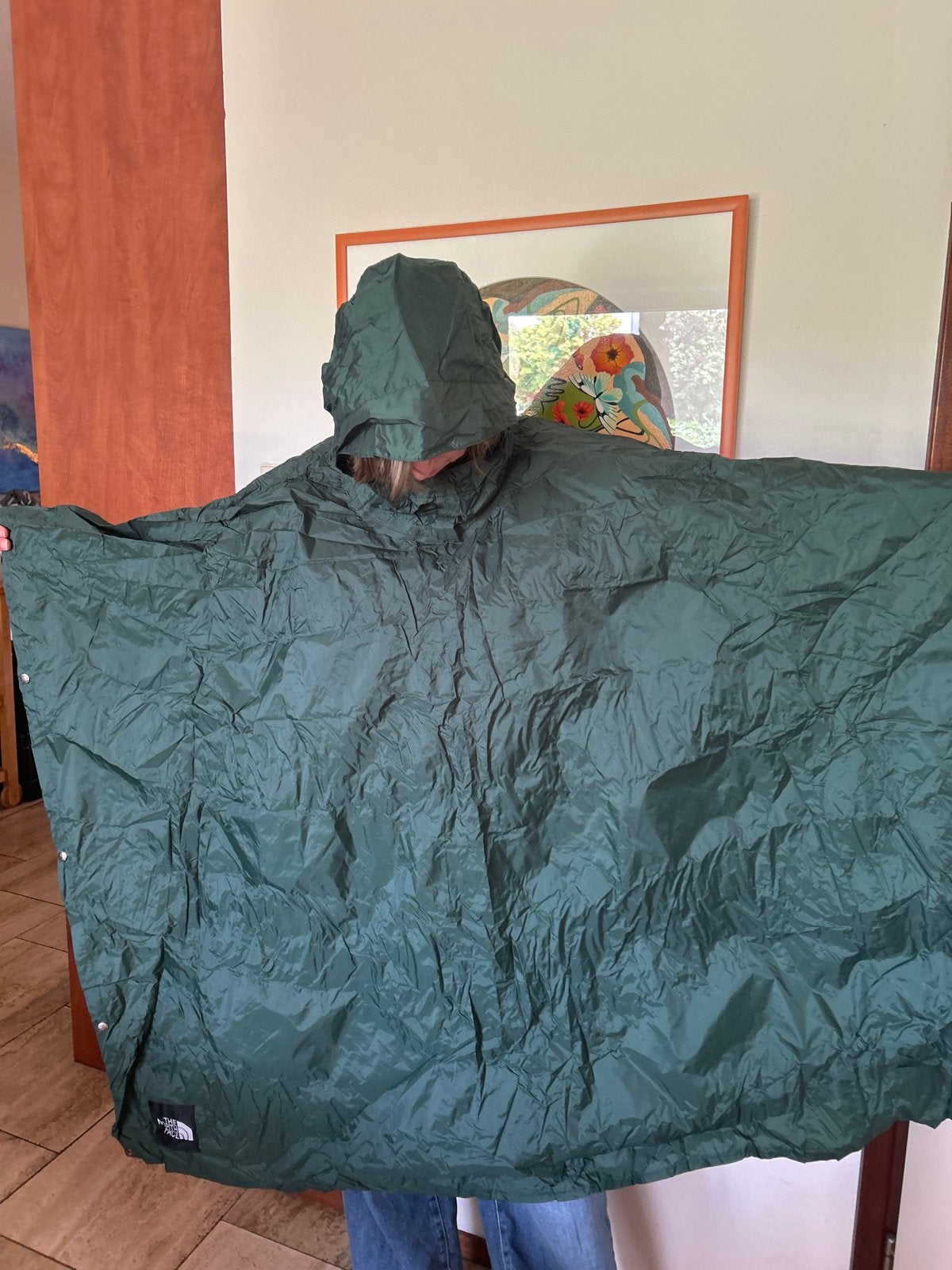 The North Face Poncho - Groen, Ophalen, Zo goed als nieuw, Maat 42/44 (L), Groen