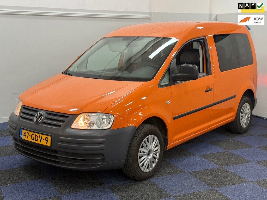 Volkswagen Caddy 1.4 Optive / NAP / MULTIEZITTER / AIRCO / D, Gebruikt, Origineel Nederlands, Euro 4, 80 pk