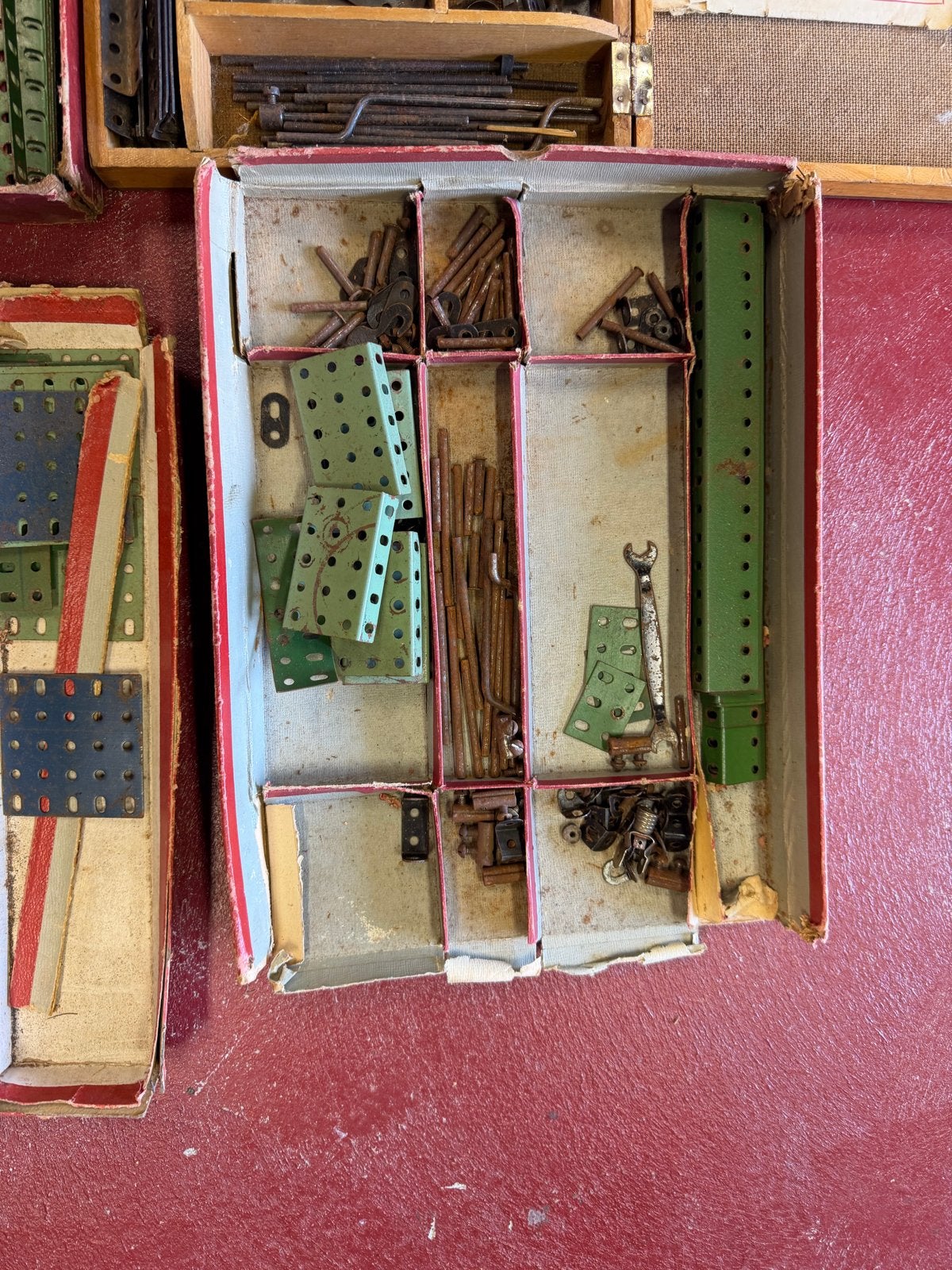 Vintage Mecano Bouwdozen - Diverse Sets en Onderdelen, Ophalen, Gebruikt, Overige merken
