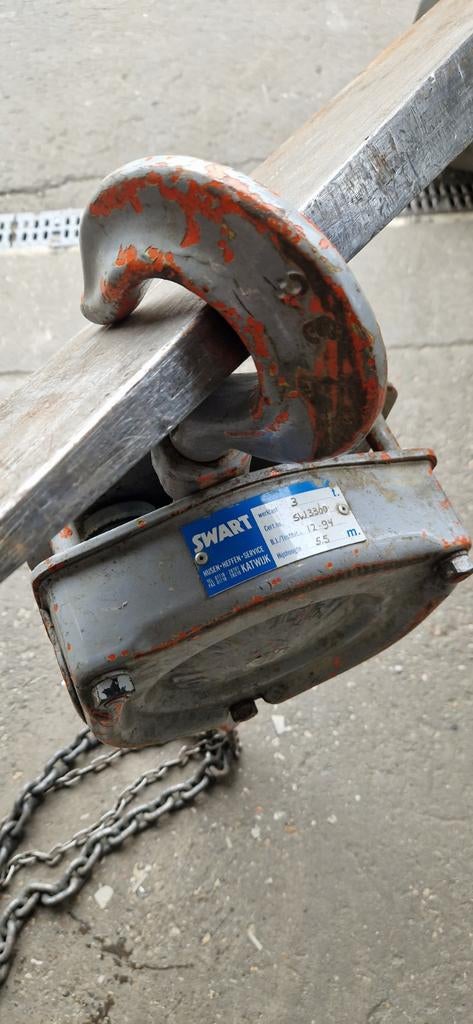 Nitchi H-40 Handbediende Kettingtakel - 3 Ton, Doe-het-zelf en Verbouw, Lieren en Takels, Ophalen