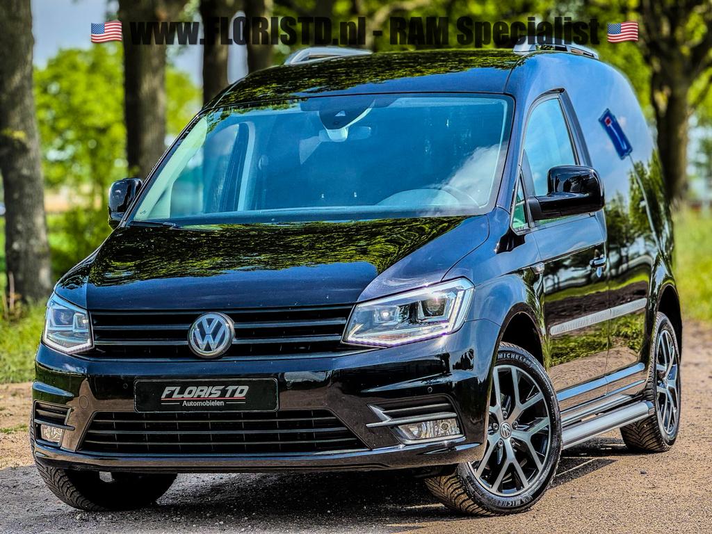 VOLKSWAGEN CADDY 2.0 TDI*EURO6*150 PK DSG 2019 ZWART*FULL OP, 4 cilinders, Met garantie (alle), Volkswagen, Zwart