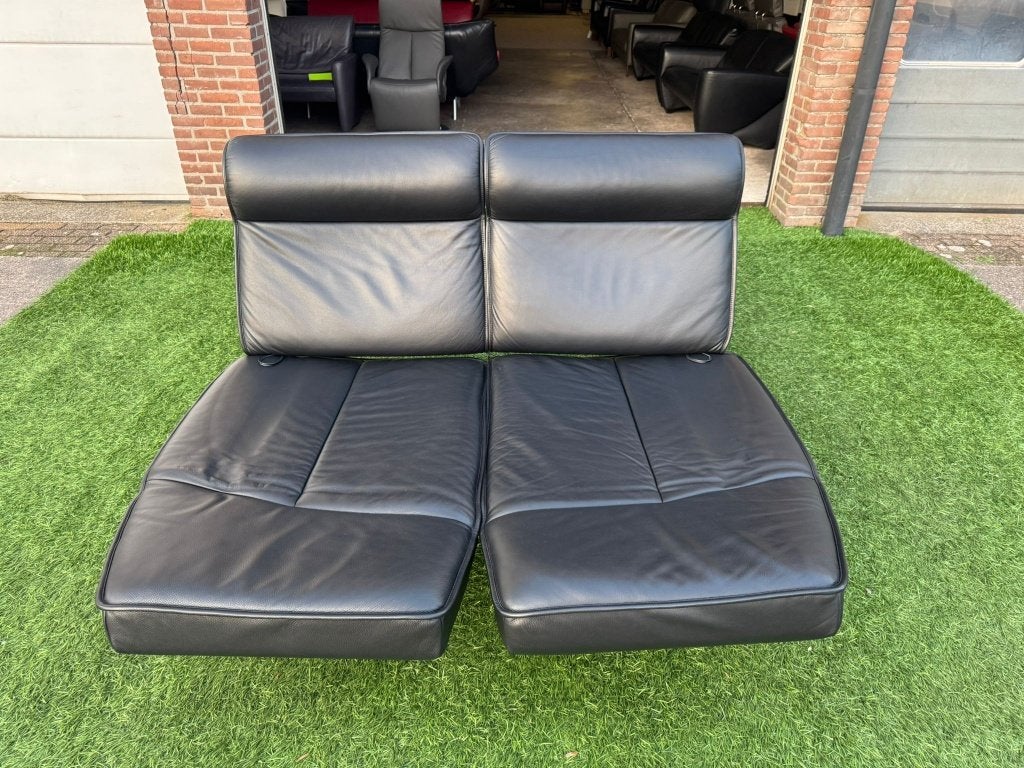 Bank De Sede DS450 bank relax design zwart leer als Nieuw, Ophalen, De Sede, Geen, Pahest@hotmail.nl