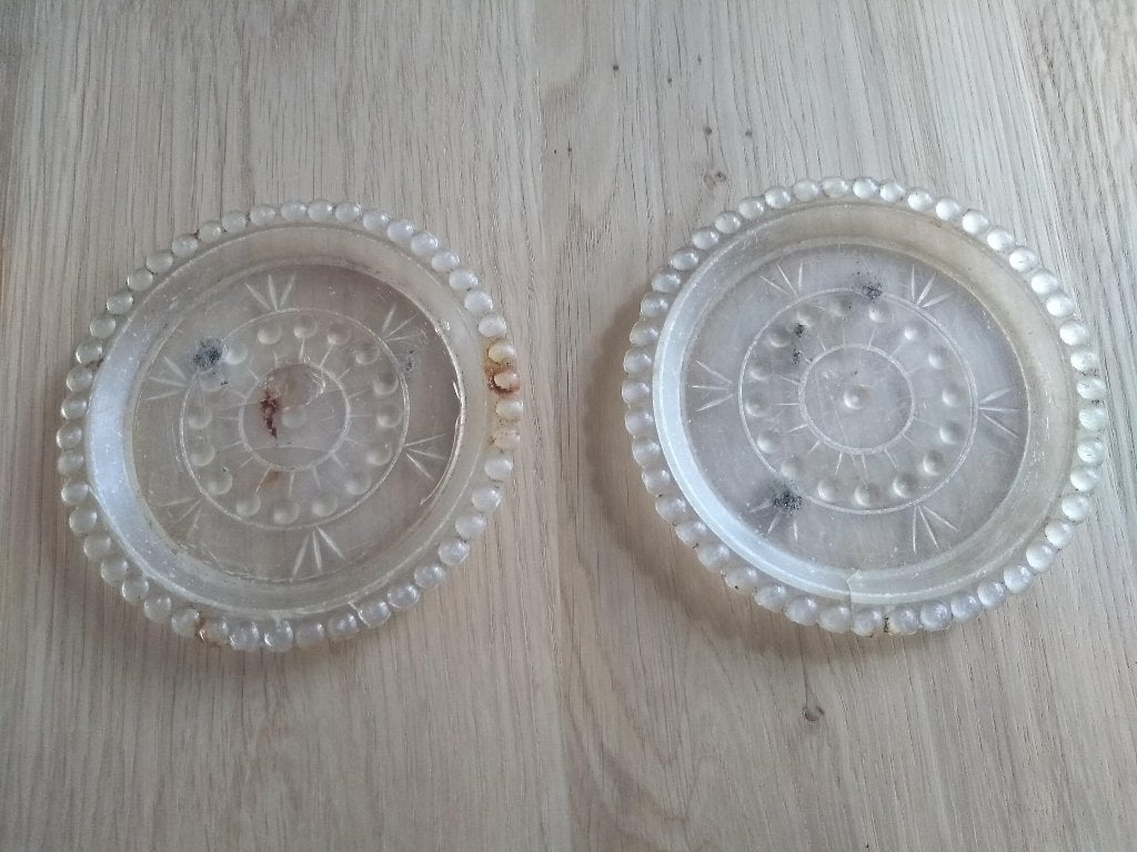 Vintage jaren 40 plexiglas onderzetters, Ophalen of Verzenden, Huis en Inrichting