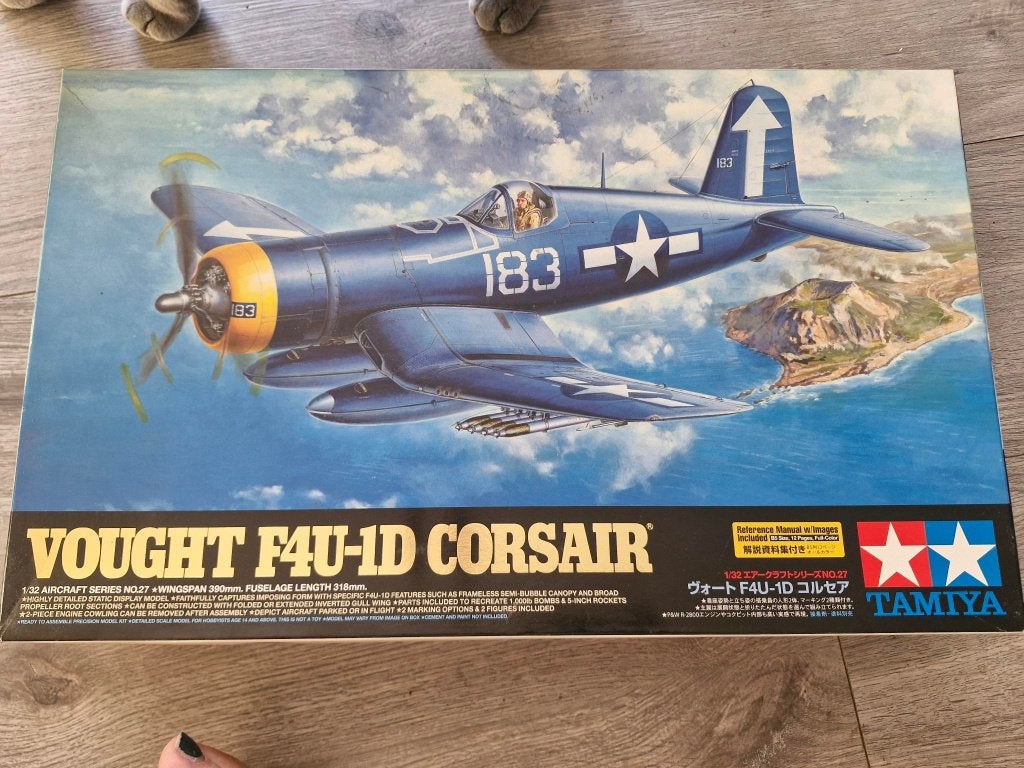Tamiya 1/32 Vought F4U-1D Corsair 60327, Hobby en Vrije tijd, Modelbouw | Vliegtuigen en Helikopters, Overige merken, Nieuw, Ophalen of Verzenden