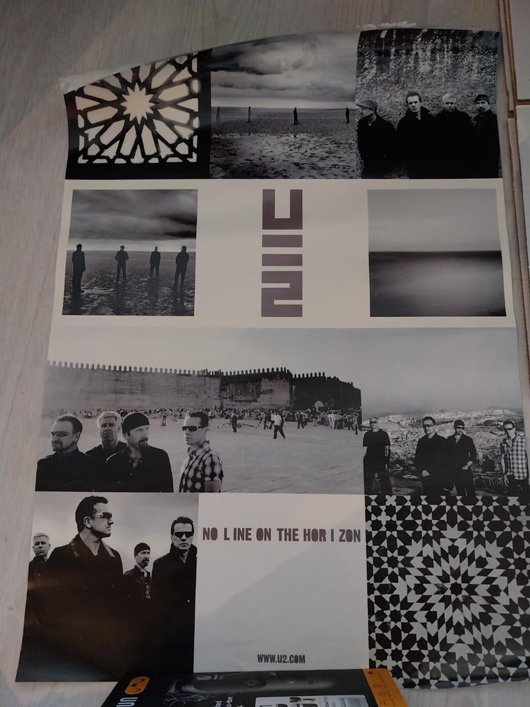 U2 - No Line On The Horizon Poster, Verzamelen, Posters, Ophalen of Verzenden