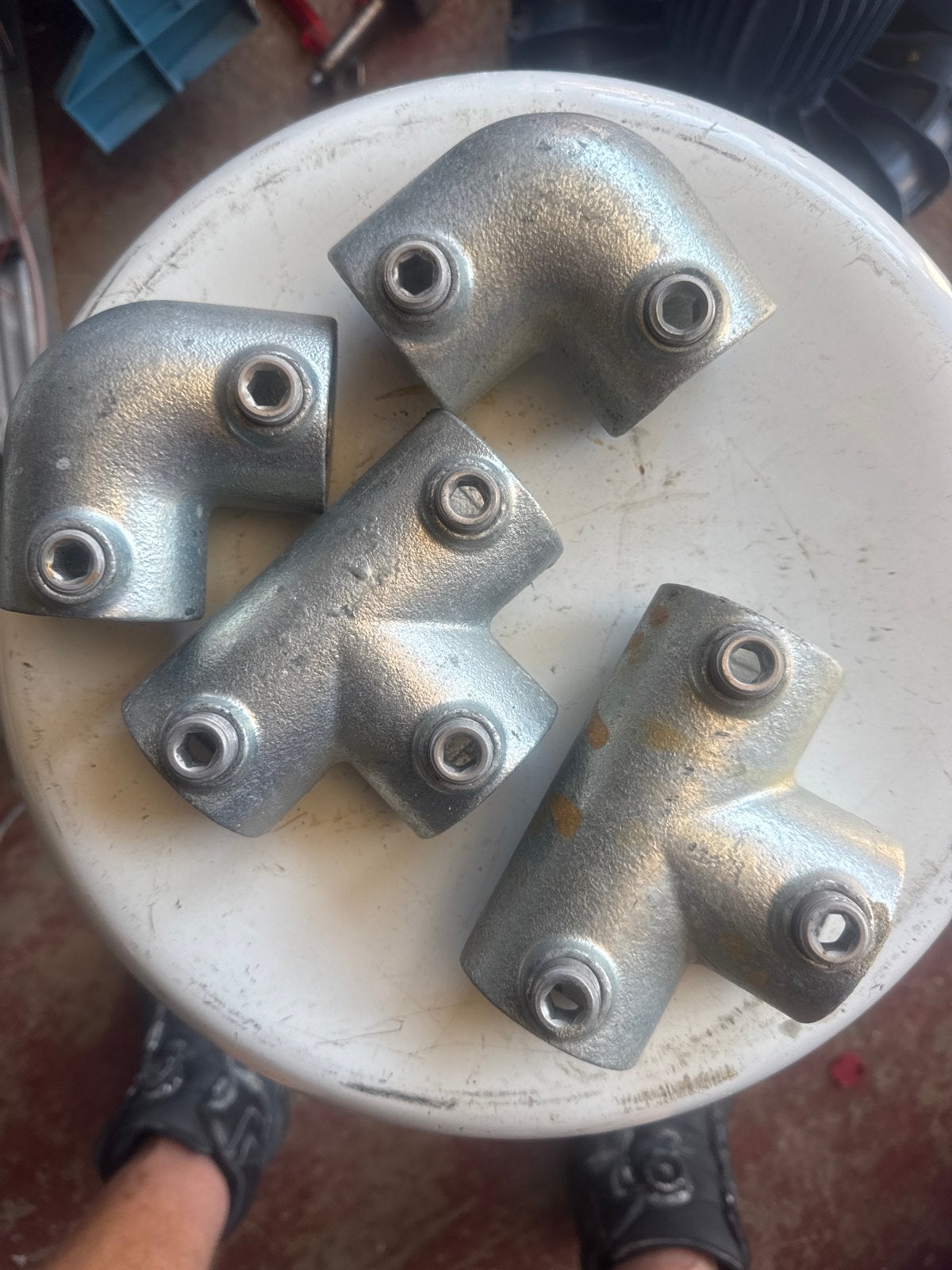 Kee Klamp buiskoppelingen - diverse types 45mm, Ophalen, Gebruikt, Minder dan 50 mm, Overige typen