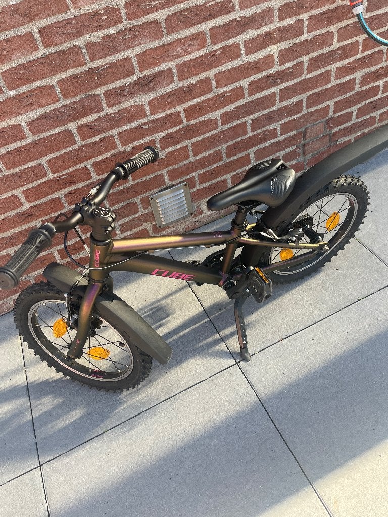 Cube kinderfietst, Ophalen, Cube, Schijfrem, Minder dan 16 inch