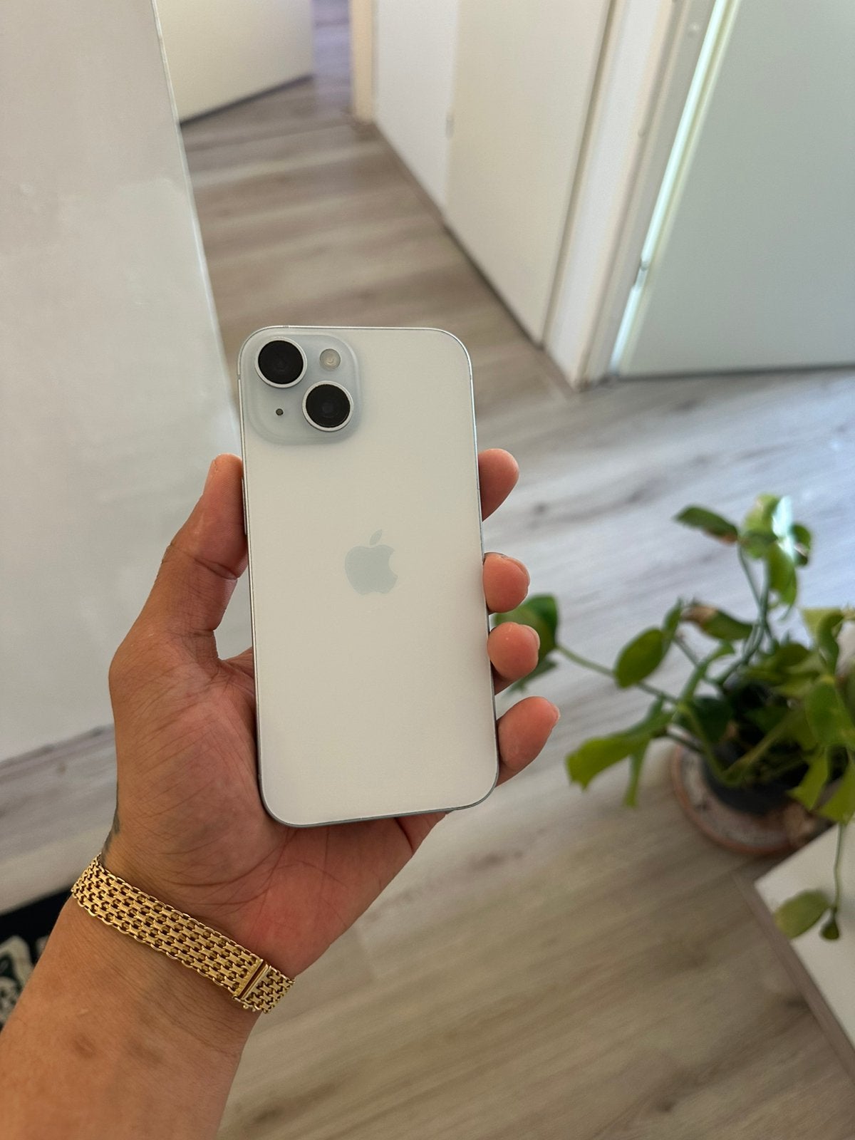 Iphone 15  blauw, 128Gb , In goede staat Batterij 100%, 128 GB, IPhone 15, Blauw, Ophalen of Verzenden