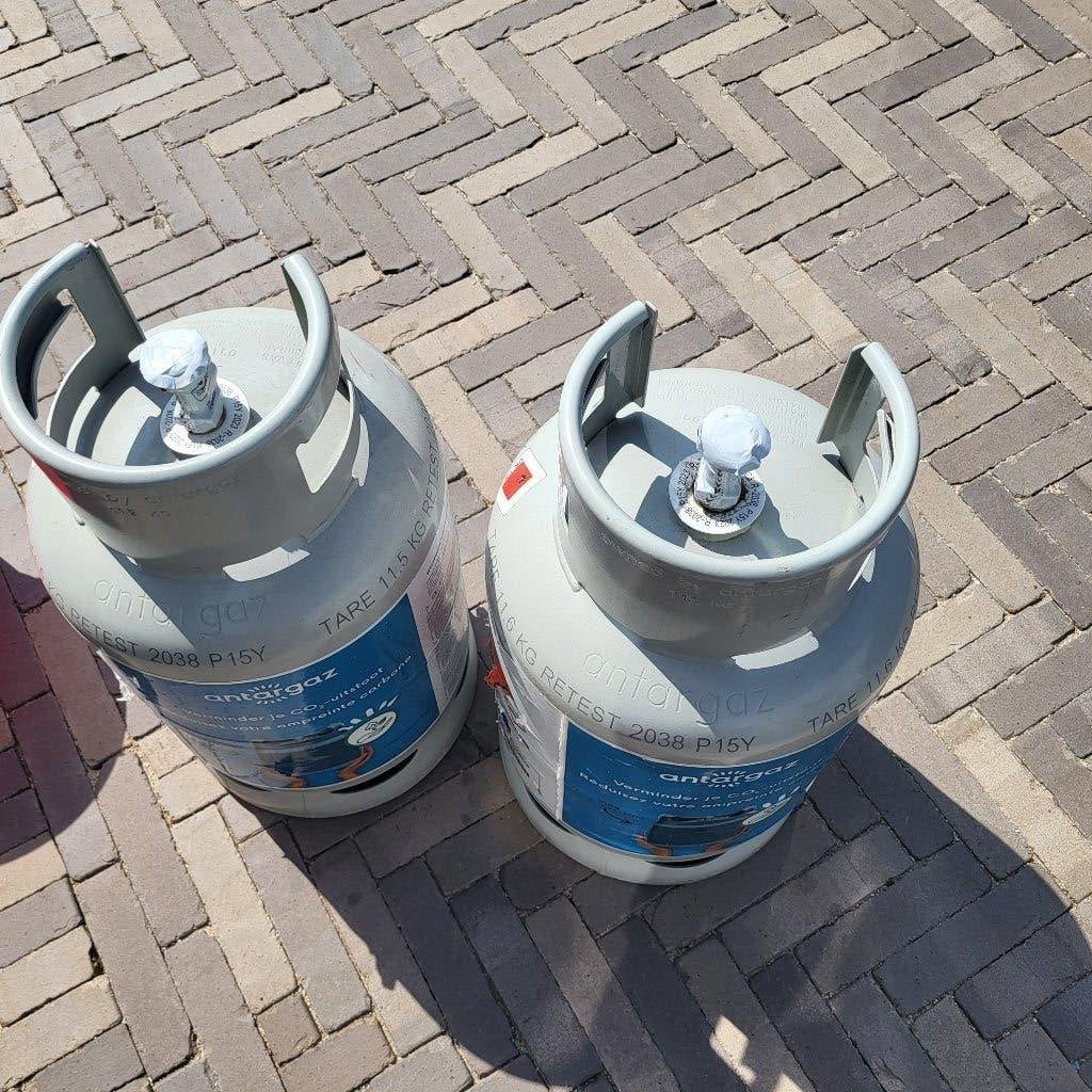 2x gasfles propaan 11,5 kg, Ophalen of Verzenden, Nieuw