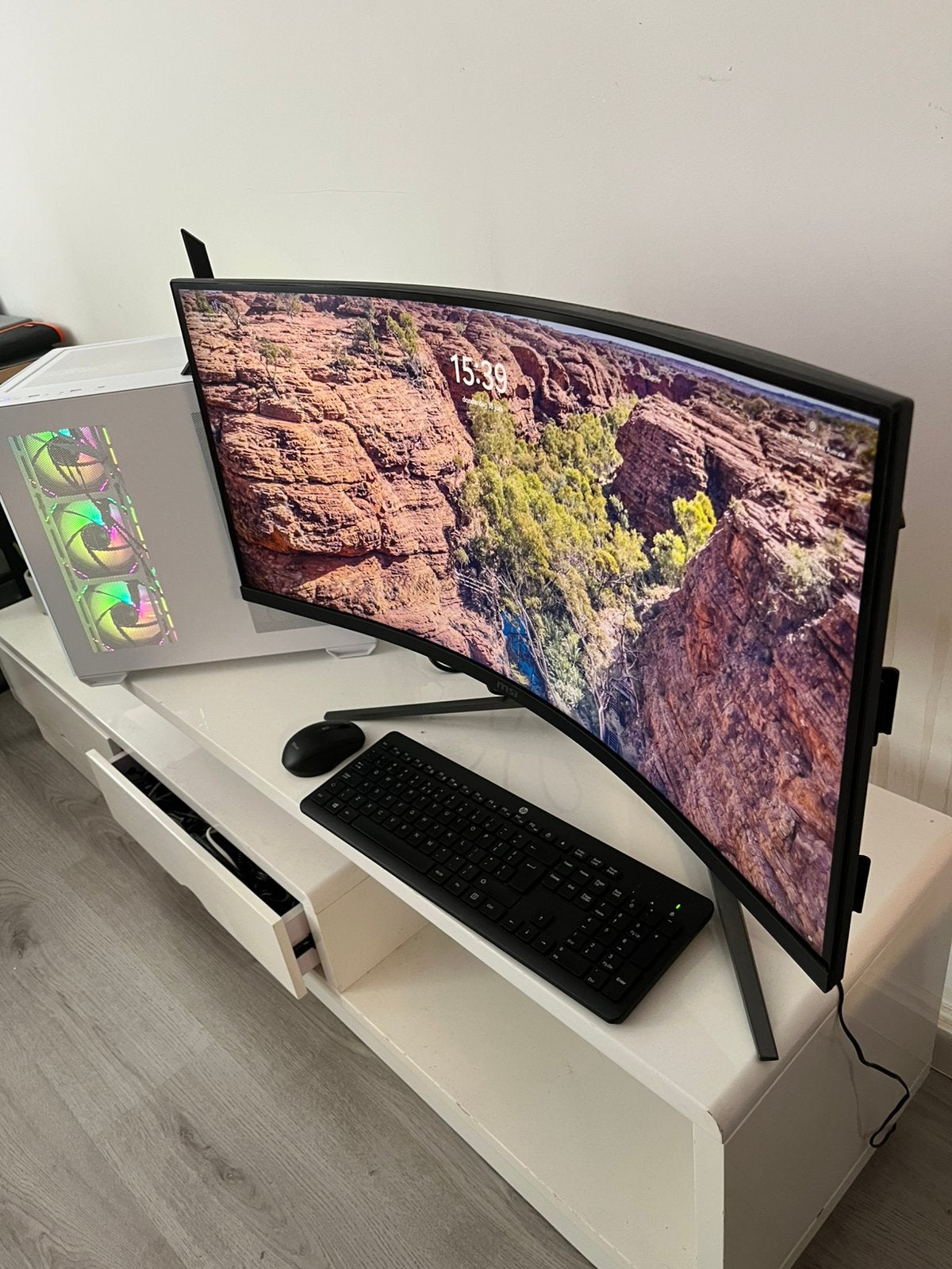 MSI MAG 345CQR Ultrawide Curved Monitor - 34 Inch - 180Hz, Gaming, VA, Zo goed als nieuw, HDMI