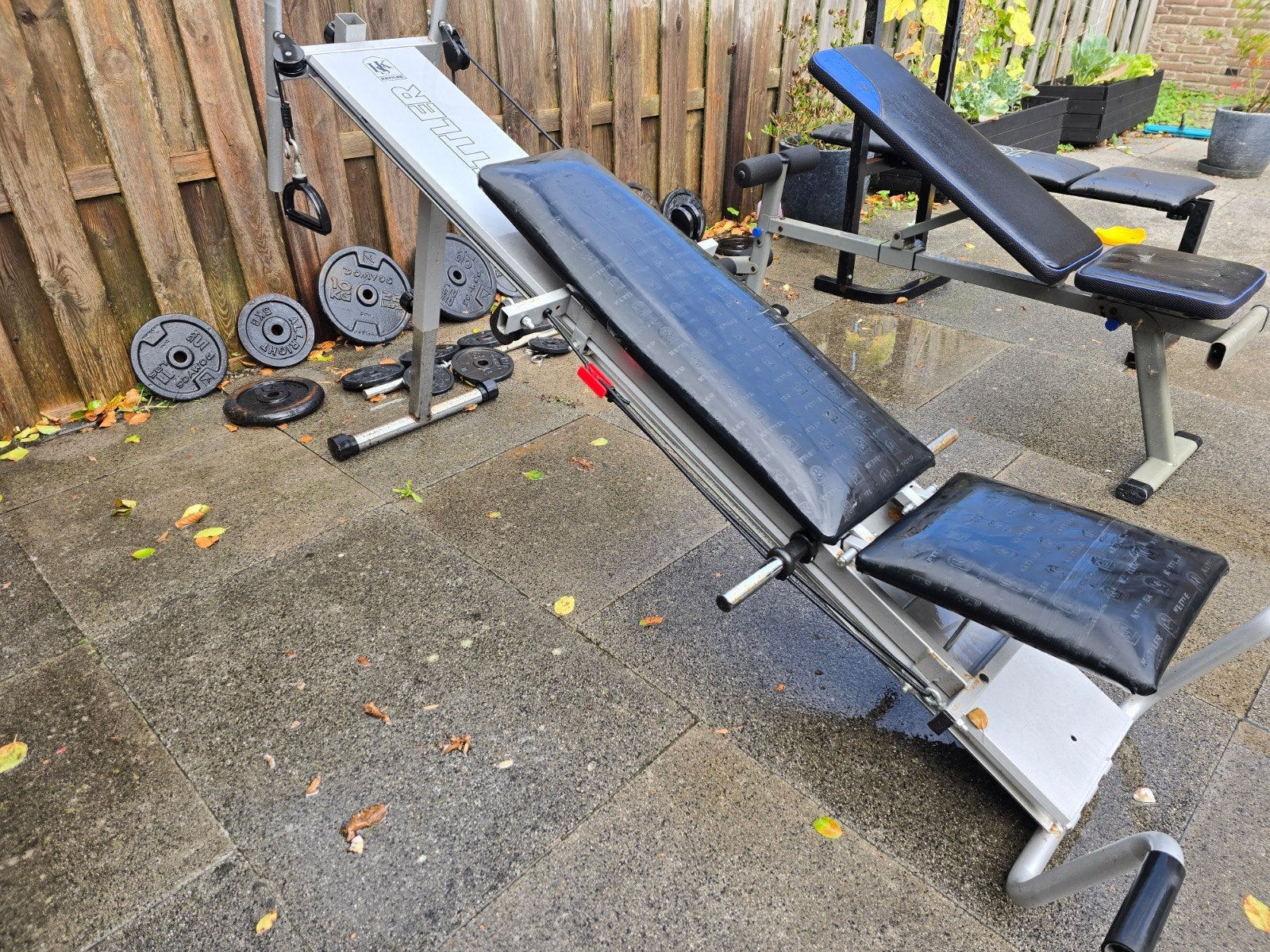 Complete fitness THUISGYM!, Sport en Fitness, Ophalen, Gebruikt, Fitnessbank