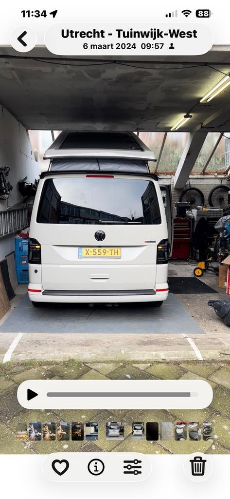 VW T6.1 Black Smoke Motion LED Achterlichten, Ophalen of Verzenden, Gebruikt, Volkswagen