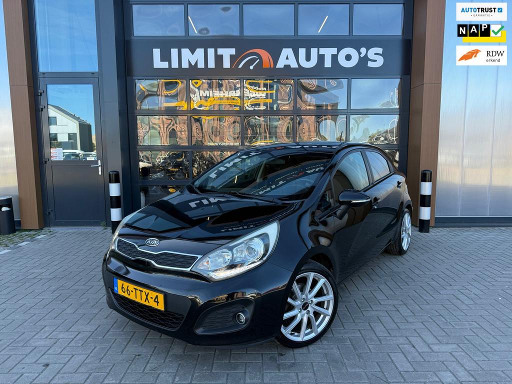Kia Rio 1.2 CVVT Super Pack Climate/Cruise/Keyless/Pdc/El.ra, Euro 5, 4 cilinders, Zwart, Origineel Nederlands