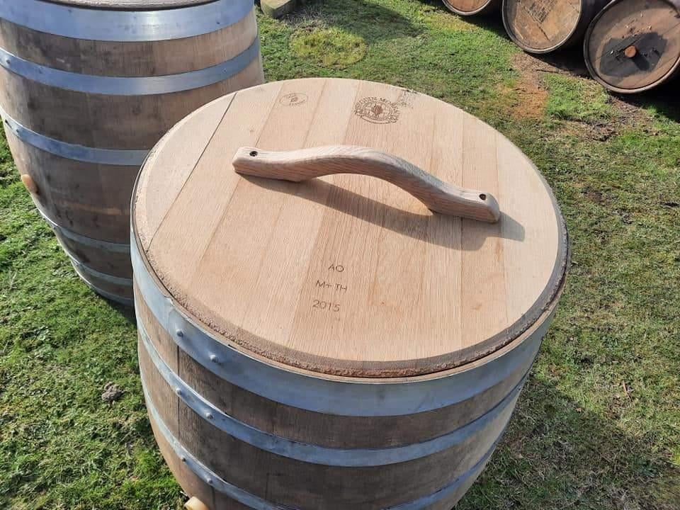 origineel wijnvat 300 liter / IJsbad / Dompelbad / Wim Hof, Tuin en Terras, 150 liter of meer, Ophalen, Nieuw, Hout