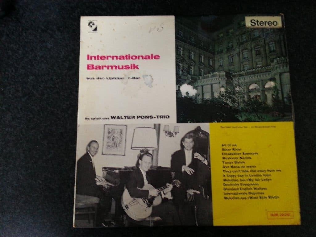 INTERNATIONALE BARMUSIK, es spielt das Walter Pons-Trio, Ophalen of Verzenden, Zo goed als nieuw, 12 inch, LP