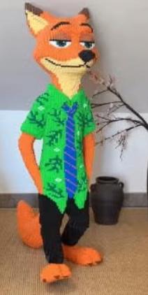 Disney Zootopia bouwblokken set Nick Wilde (64cm!), Verzamelen, Disney, Ophalen of Verzenden, Overige figuren, Nieuw, Beeldje of Figuurtje