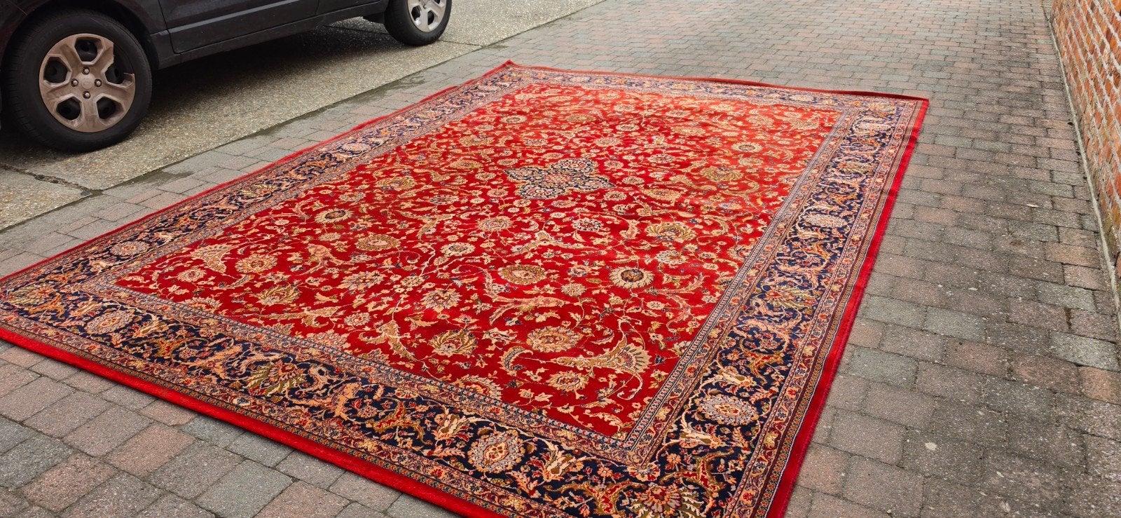 Prachtig mega groot XXL vintage Perzisch tapijt 350x250!, Perzisch, 200 cm of meer, Ophalen of Verzenden, Zo goed als nieuw