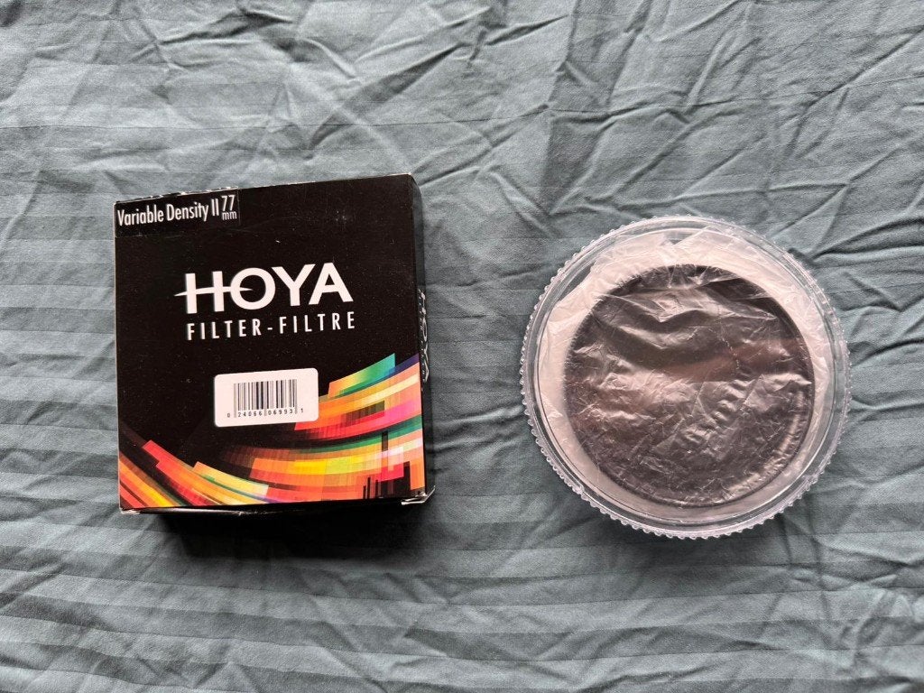 Hoya Variable Density II 77mm Filter - Nieuwstaat, Overige merken, Polarisatiefilter, Ophalen of Verzenden, Zo goed als nieuw