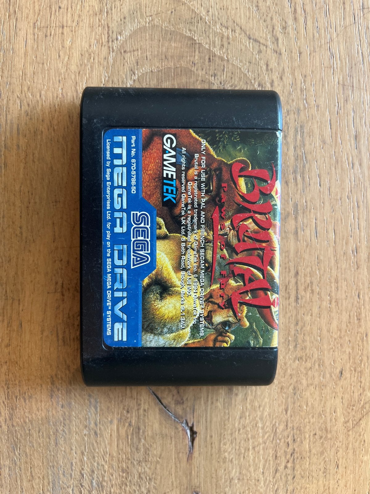 Brutal Paws of Fury - Sega Mega Drive (PAL), Spelcomputers en Games, Games | Sega, Gebruikt, Vechten, 2 spelers, Ophalen of Verzenden