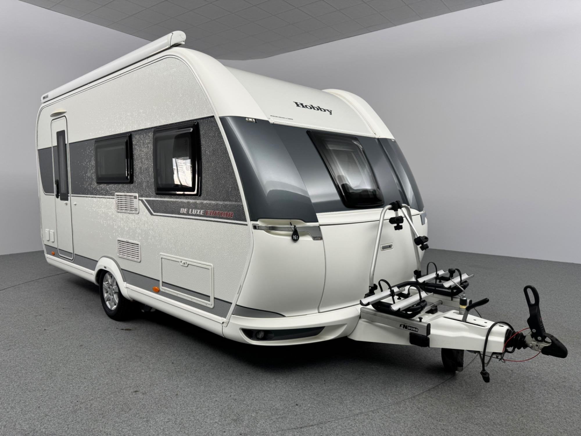 Hobby De Luxe Edition 440 SF Mover Cassetteluifel Fdrager, Caravans en Kamperen, Caravans, Vast bed, Hordeur, Hobby, Bedrijf