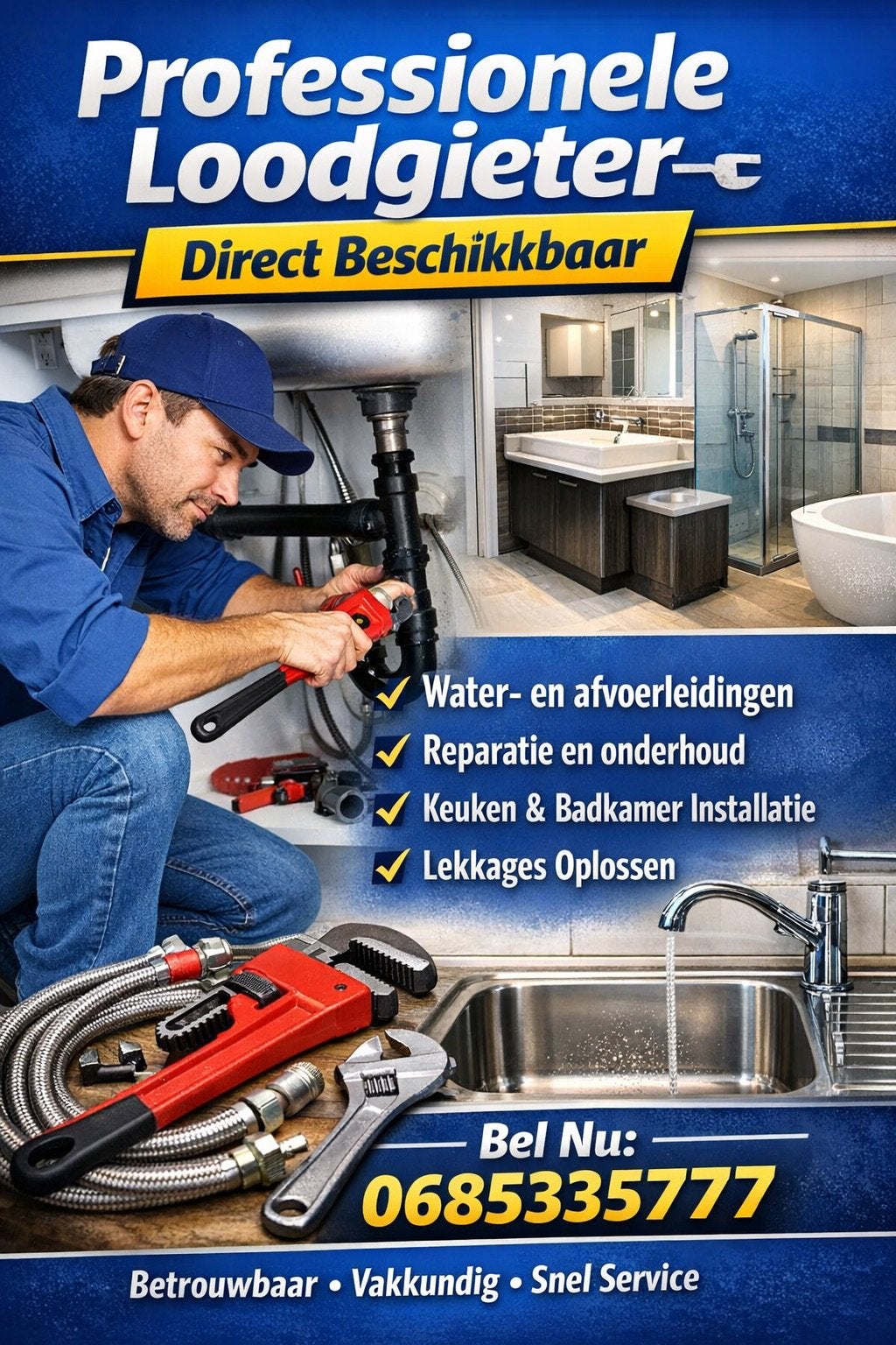 Loodgieter en klusjesman gezocht? Snel geholpen in Nijmegen, 24-uursservice, Onderhoud