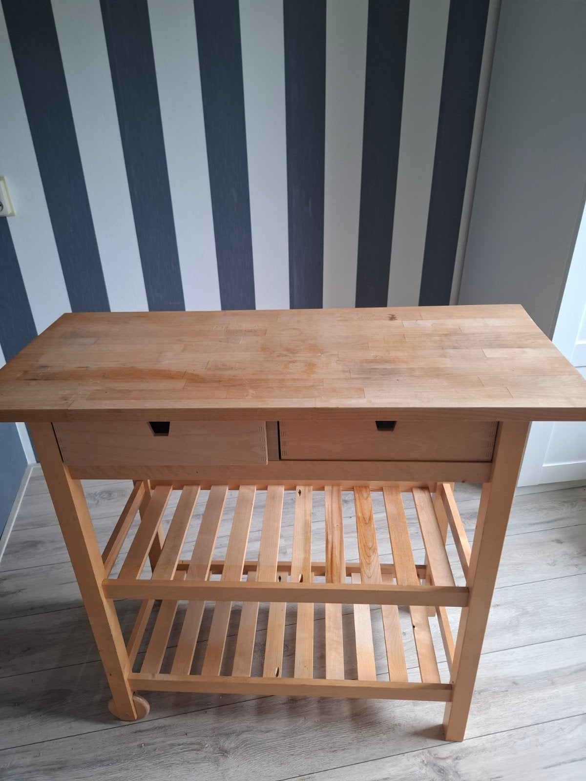 ikea forhoja keukentafel/roltafel, Ophalen, Gebruikt, Tot twee personen, 50 tot 100 cm