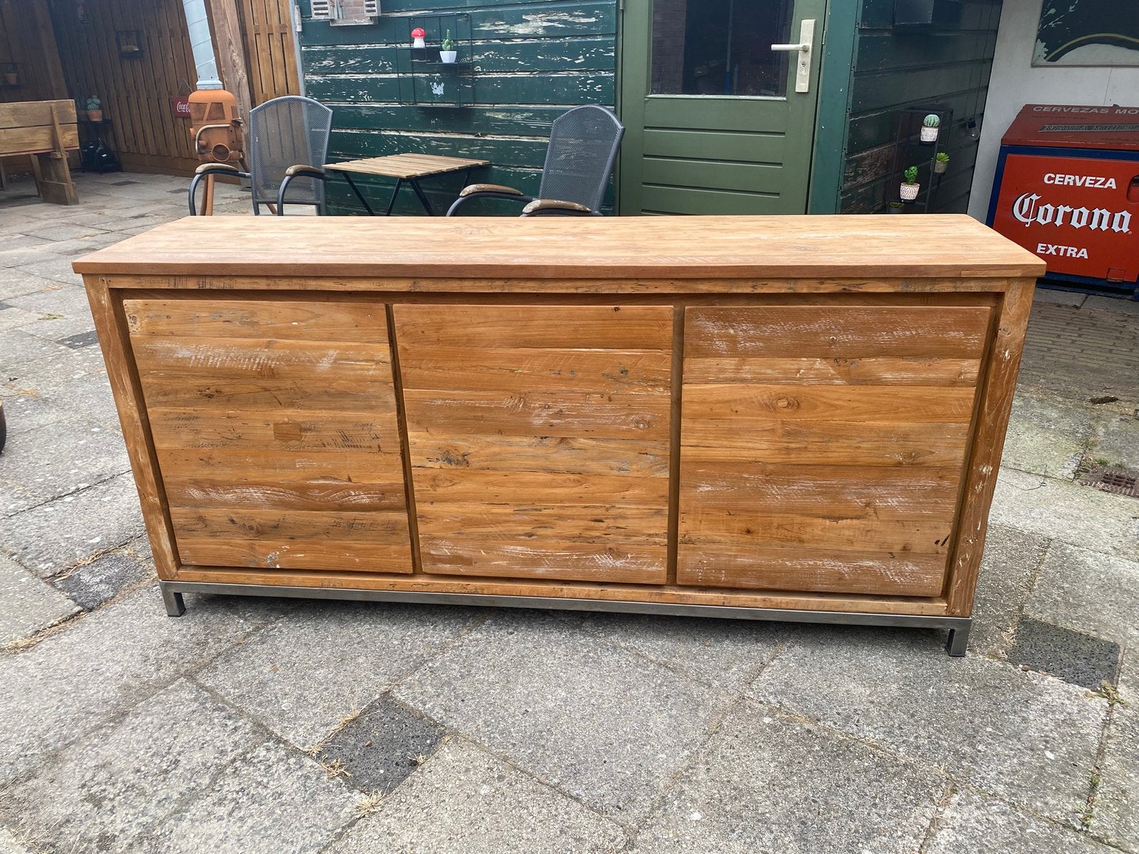 Dressoir Venetië, Ophalen, Zo goed als nieuw, Teakhout