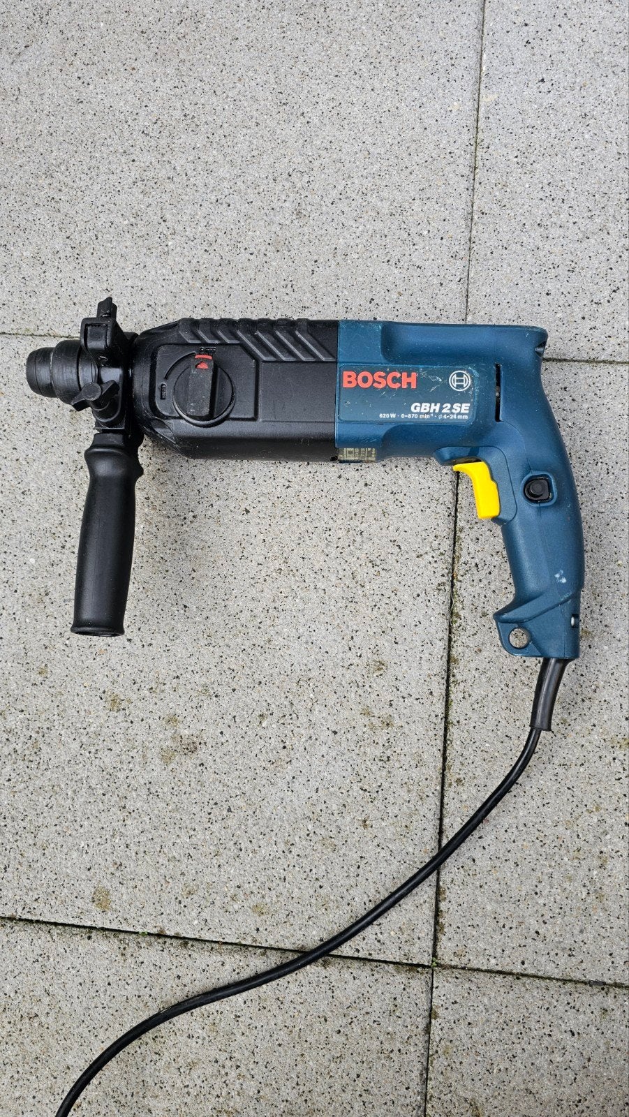 Bosch GBH 2 SE SDS-plus Boorhamer 620W, Ophalen of Verzenden, Gebruikt, 600 watt of meer, Boor- en/of Breekhamer
