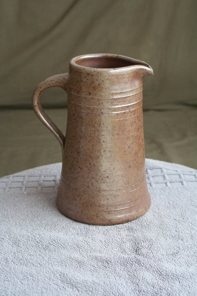 Antieke mooie oud Kruik 19 cm hoog kleur bonker bruin zuurd, Antiek en Kunst, Antiek | Keramiek en Aardewerk, Ophalen of Verzenden