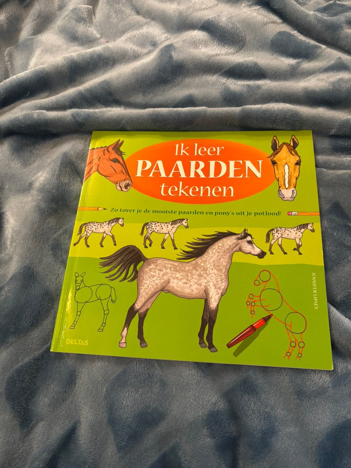 Ik leer paarden tekenen boekje, Ophalen of Verzenden, Zo goed als nieuw, Boek of Gids