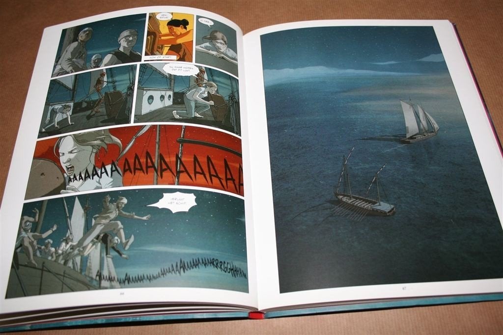 De tijdreizen van John Blake 1 — Aan boord v/h spookschip, Eén stripboek, Ophalen of Verzenden, Zo goed als nieuw