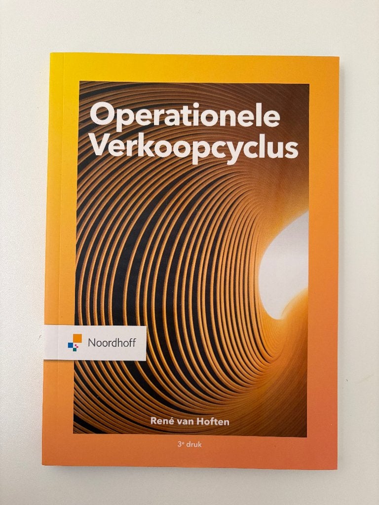 Boek Operationele verkoopcyclus, Boeken, Verzenden, HBO, Zo goed als nieuw, René van Hoften