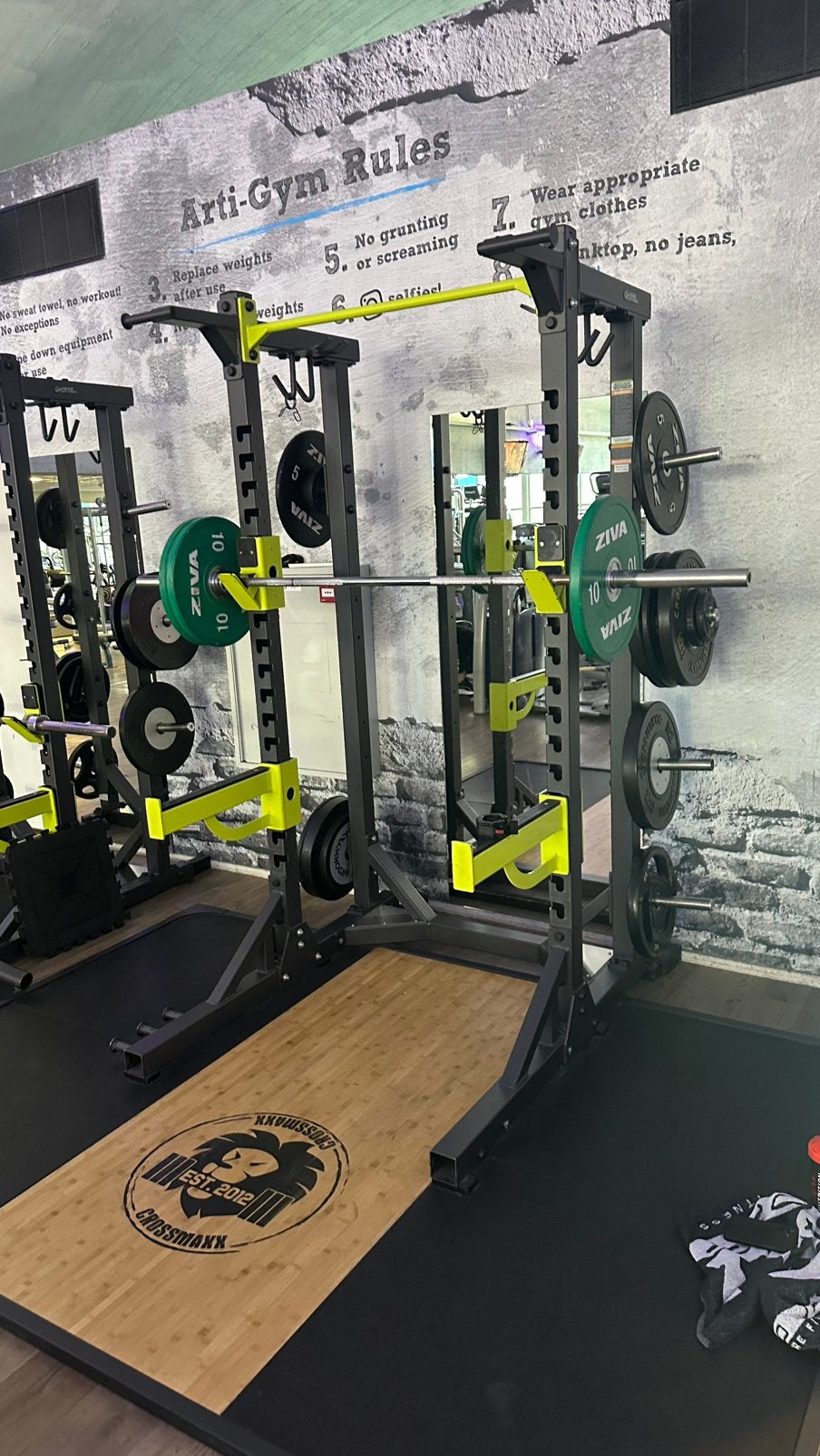 DHZ Squatkooi met Crossmaxx platform, Ophalen, Info@defitnessmakelaar.nl, Benen, Gebruikt