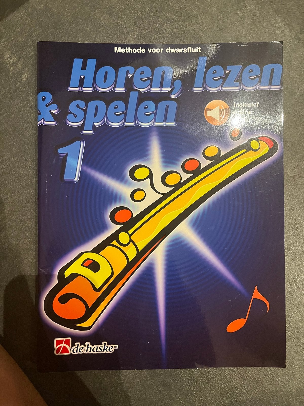 Horen, Lezen & Spelen 1 - Dwarsfluit Methode, Ophalen, Gebruikt, Overige genres, Les of Cursus