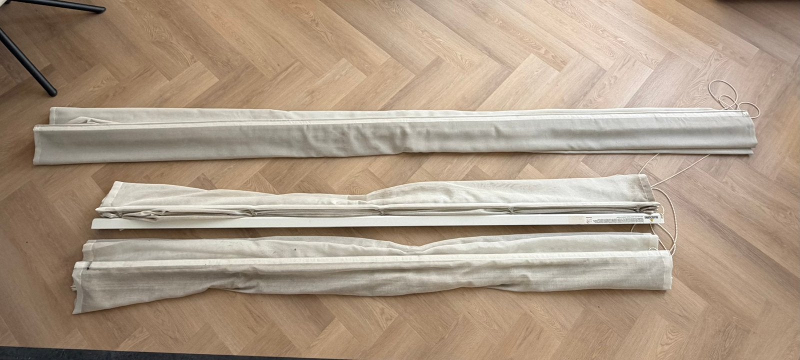 3x vouwgordijn, groot, Huis en Inrichting, Stoffering | Gordijnen en Lamellen, Ophalen, Gebruikt, Vouwgordijn