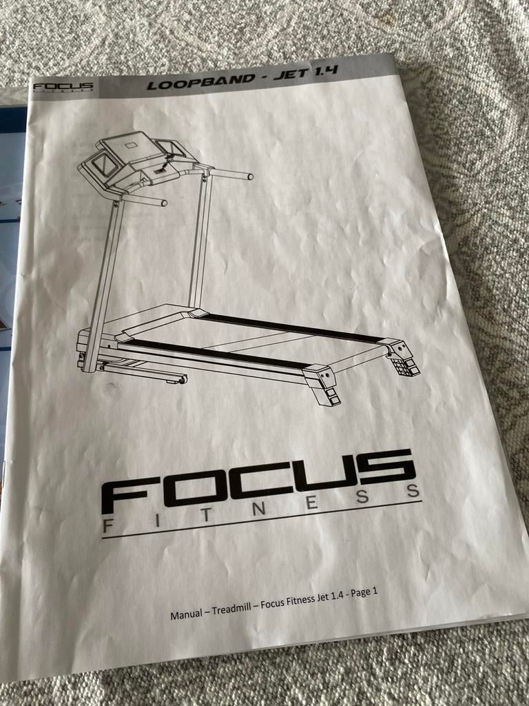 Focus Fitness Jet 1.4 Loopband, Sport en Fitness, Fitnessapparatuur, Ophalen of Verzenden, Zo goed als nieuw, Metaal, Loopband